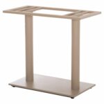 ΒΑΣΗ ΤΡΑΠΕΖΙΟΥ ΜΕΤΑΛΛΙΚΗ ΔΙΠΛΗ HM435.25 ΚΑΠΟΥΤΣΙΝΟ ΜΑΤ ΜΕ ΡΕΓΟΥΛΑΤΟΡΟΥΣ 80Χ40Χ72Υεκ. - Image 6