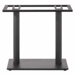 ΒΑΣΗ ΤΡΑΠΕΖΙΟΥ ΜΕΤΑΛΛΙΚΗ ΔΙΠΛΗ ΓΚΡΙ ΜΑΤ ΜΕ ΡΕΓΟΥΛΑΤΟΡΟΥΣ HM435.20 80Χ40Χ72Υεκ. - Image 3