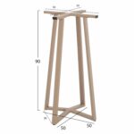 ΒΑΣΗ ΤΡΑΠΕΖΙΟΥ ΜΠΑΡ ΜΕΣΑΙΟΥ ΥΨΟΥΣ HM477.25 ΜΕΤΑΛΛΟ ΚΑΠΟΥΤΣΙΝΟ 50x50x90Υεκ. - Image 2