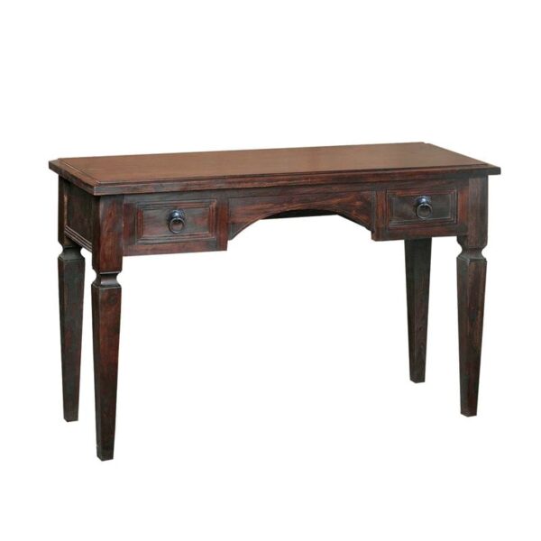 CLASSIC Κονσόλα - Γραφείο, 2 Συρτάρια - Ξύλο Sheesham Καρυδί 117x40x76cm - Image 7