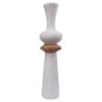 ΔΙΑΚΟΣΜΗΤΙΚΟ ΒΑΖΟ ΔΑΠΕΔΟΥ NEBULA HM4660.02L FIBER CEMENT ΛΕΥΚΟ--ΞΥΛΟ ΤΕΑΚ Φ45x172Υεκ