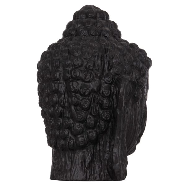 ΔΙΑΚΟΣΜΗΤΙΚΟ ΔΑΠΕΔΟΥ XXL ΚΕΦΑΛΙ ΒΟΥΔΑ HM4385.01 ΓΥΨΟΣ ΣΕ ΜΑΥΡΟ 90x90x100Υεκ. - Image 5