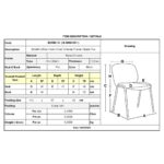 SIGMA Καρέκλα-Pro Γραφείου Επισκέπτη Στοιβαζόμενη, Μέταλλο Χρώμιο - PVC Μαύρο 57x57x79cm / Σωλ.40x20/1.2mm - Image 12