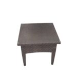 FLORIDA Βοηθ.Τραπεζάκι Wicker Καφέ 63x63x56cm - Image 8