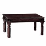 KAMI Τραπεζάκι Σαλονιού Καθιστικού, Ξύλο Sheesham Καρυδί 110x70x40cm - Image 8