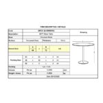 BITT Βοηθητικό Τραπεζάκι Σαλονιού - Καθιστικού Χρώμιο - Γυαλί Clear Φ60cm H.72cm - Image 9