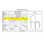 MAISON KIKA Καρέκλα Dining Ξύλo Mango - Antique Άσπρο 46x50x94cm - Image 9