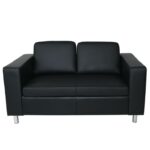 ALAMO Καναπές Σαλονιού Καθιστικού 2Θέσιος - PU Μαύρο 145x85x82cm - Image 15