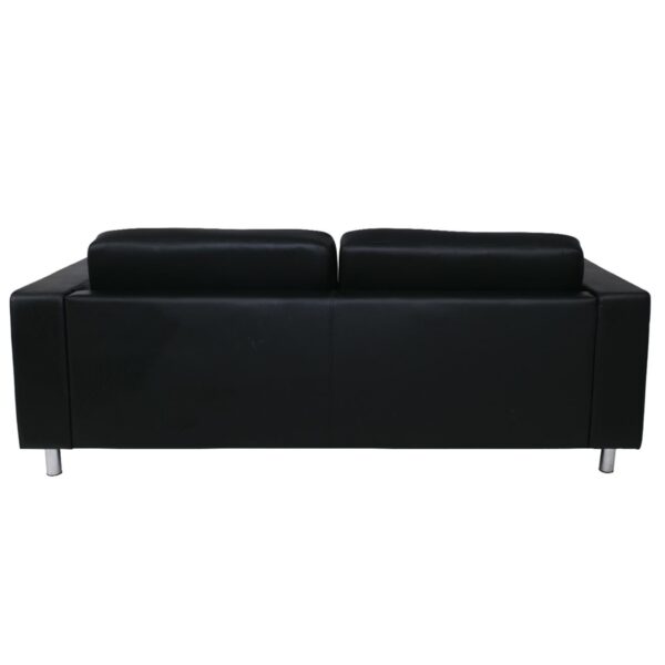 ALAMO Καναπές Σαλονιού Καθιστικού 3Θέσιος - PU Μαύρο 199x85x82cm - Image 17