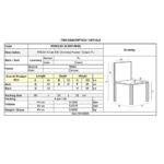 FRESH  Καρέκλα Τραπεζαρίας Κουζίνας Μέταλλο Χρώμιο, Pu Εκρού 45x52x100cm - Image 9