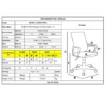 BF4800 Πολυθρόνα Διευθυντή Μέταλλο Χρώμιο - PU Μαύρο 55x66x116/126cm - Image 12