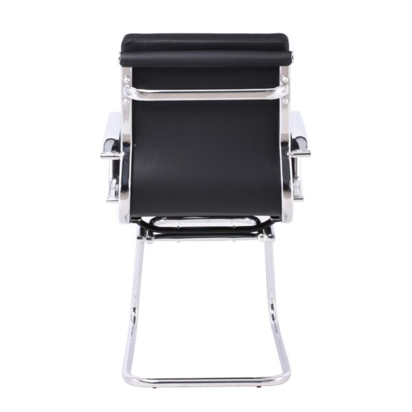 BF4800V Πολυθρόνα Γραφείου Επισκέπτη, Μέταλλο Χρώμιο, PU Μαύρο 55x63x92cm - Image 19