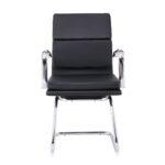 BF4800V Πολυθρόνα Γραφείου Επισκέπτη, Μέταλλο Χρώμιο, PU Μαύρο 55x63x92cm - Image 20