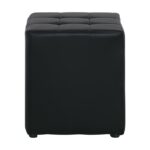 CONY Σκαμπό Βοηθητικό, PU Μαύρο 37x37x42cm - Image 11