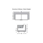 CHESTERFIELD Birmingham Καναπές 2Θέσιος Σαλονιού Καθιστικού,Δέρμα Απόχρωση Καφέ 155x91x74cm - Image 9