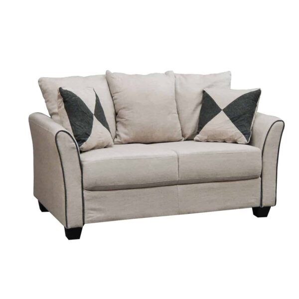 ASHLEY Καναπές Σαλονιού - Καθιστικού 2Θέσιος, Ύφασμα Μπεζ 142x80x88cm - Image 8