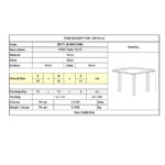 PARK Τραπέζι Μέταλλο Βαφή Μαύρο 70x70x71cm - Image 9