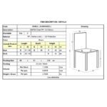 DAFNE Καρέκλα Τραπεζαρίας Κήπου Στοιβαζόμενη, PP Rattan Look UV Protection, Καφέ 46x55x85cm - Image 12