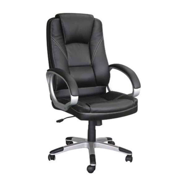 BF6950 Πολυθρόνα Γραφείου Διευθυντή, Pu Μαύρο 64x71x112/122cm - Image 8