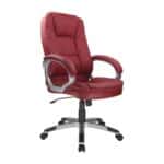 BF6950 Πολυθρόνα Γραφείου Διευθυντή, Pu Κόκκινο 64x71x112/122cm - Image 8
