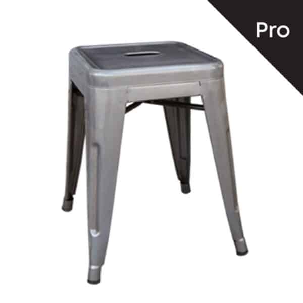 RELIX Σκαμπό-Pro, Στοιβαζόμενο, Μέταλλο Βαφή Metal με Διακοσμητική Σκουριά 39x39x45cm - Image 8