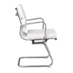 BF4800V Πολυθρόνα Γραφείου Επισκέπτη, Μέταλλο Χρώμιο, PU  Άσπρο 55x63x92cm - Image 18