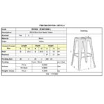 RELIX Σκαμπό Bar-Pro, Στοιβαζόμενο, Μέταλλο Βαφή Κίτρινο 43x43 H.76cm - Image 9