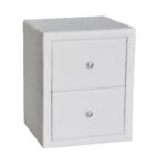 WILTON Κομοδίνο PU Άσπρο 46x41x57cm - Image 6