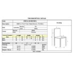 TULIP Καρέκλα Τραπεζαρίας Κουζίνας Μέταλλο Χρώμιο, PU Άσπρο 43x57x96cm - Image 9