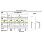 CROFT Καρέκλα Τραπεζαρίας - Κουζίνας, Μέταλλο Χρώμιο, PU Cappuccino 43x58x102cm - Image 9