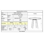 ART Wood Τραπέζι, Πόδια Οξιά Φυσικό, Επιφάνεια MDF Άσπρο Φ60cm H.70cm - Image 9