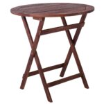 EASY Τραπέζι Πτυσσόμενο Ξύλο Acacia Φ70cm H.70cm - Image 6