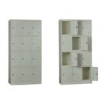 LOCKER 12 Θέσεων Μέταλλο Βαφή  Άσπρο 90x40x185cm - Image 6