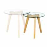 TARGET Τραπεζάκι Βοηθητικό Ξύλο - Γυαλί 8mm Φ 40cm H.41cm - Image 8