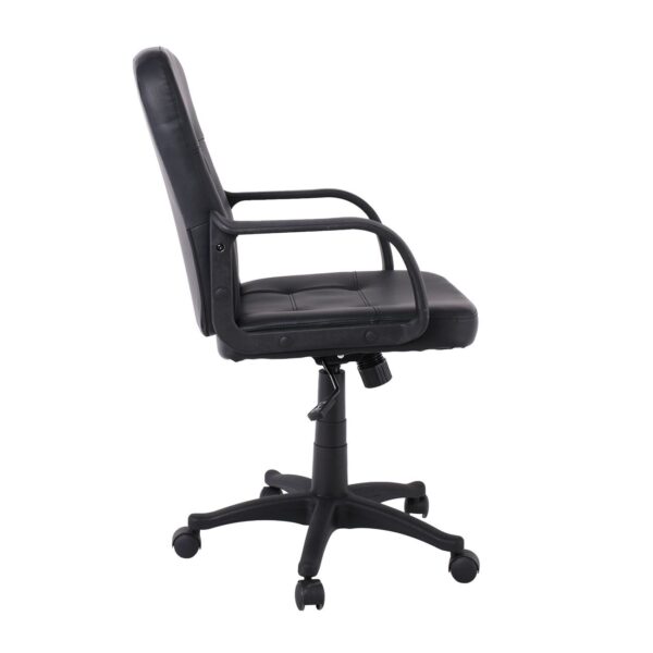 BF1300 Πολυθρόνα Γραφείου PU Μαύρο 57x64x90/100cm - Image 13