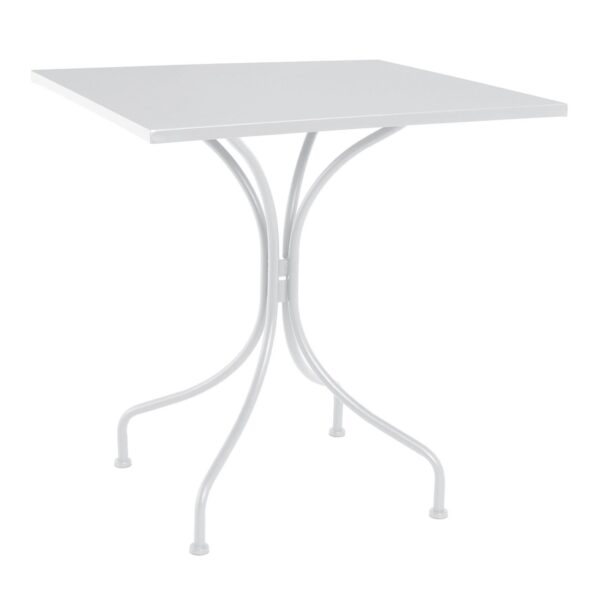PARK Τραπέζι Μέταλλο Βαφή Άσπρο 70x70x71cm - Image 8