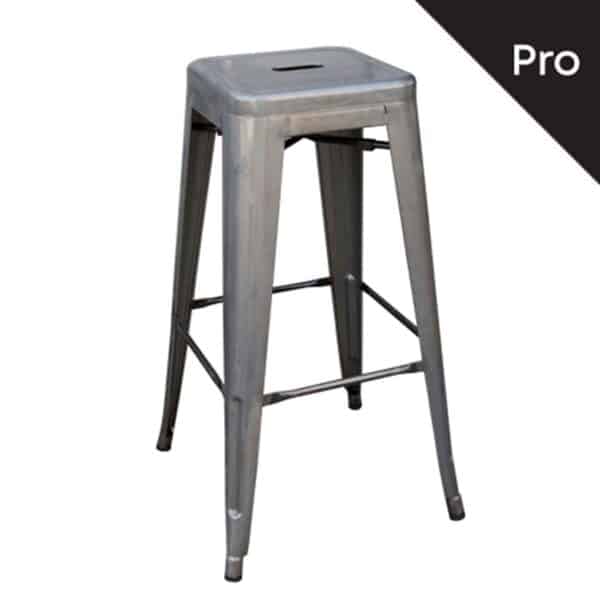 RELIX Σκαμπό Bar-Pro H.67cm, Στοιβαζόμενο, Μέταλλο Βαφή Metal με Διακοσμητική Σκουριά 43x43 H.67cm - Image 8