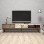 ΕΠΙΠΛΟ ΤΗΛΕΟΡΑΣΗΣ HM9512.03 ΜΕΛΑΜΙΝΗΣ ΚΑΡΥΔΙ ΚΑΙ ΟΨΗ ΛΕΥΚΟΥ ΜΑΡΜΑΡΟΥ 180x35x40Yεκ. - Image 3