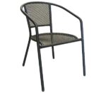 FONTANA πολυθρόνα dining Αλουμίνιο Ανθρακί 57x56x77cm - Image 5