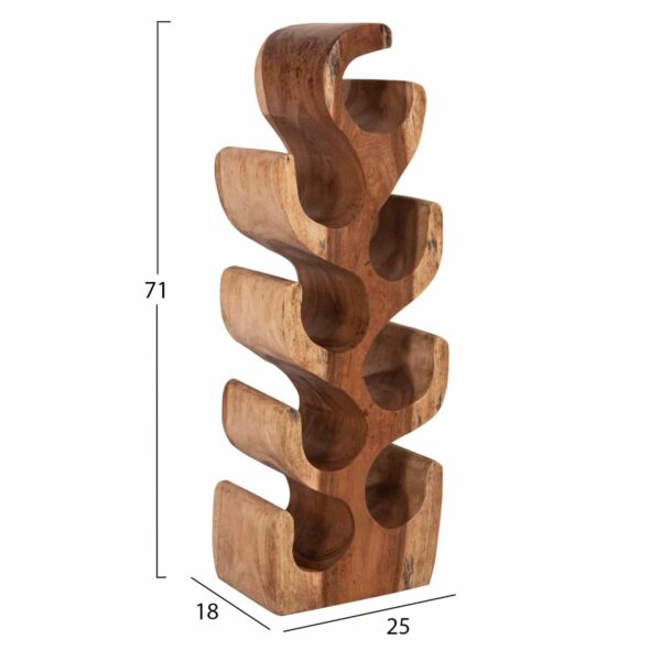 ΚΑΒΑ ΜΠΟΥΚΑΛΙΩΝ 8-ΘΕΣΕΩΝ DIONY HM18232.11 ΞΥΛΟ SUAR--ΦΥΣΙΚΟ 25x18x71Υεκ. - Image 2