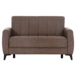 ΚΑΝΑΠΕΣ ΚΡΕΒΑΤΙ ΜΕ ΑΠΟΘ.ΧΩΡΟ ΔΙΘΕΣΙΟΣ NIKKO HM3293.02 ΚΑΦΕ ΥΦΑΣΜΑ 144x75x84Υεκ. - Image 4