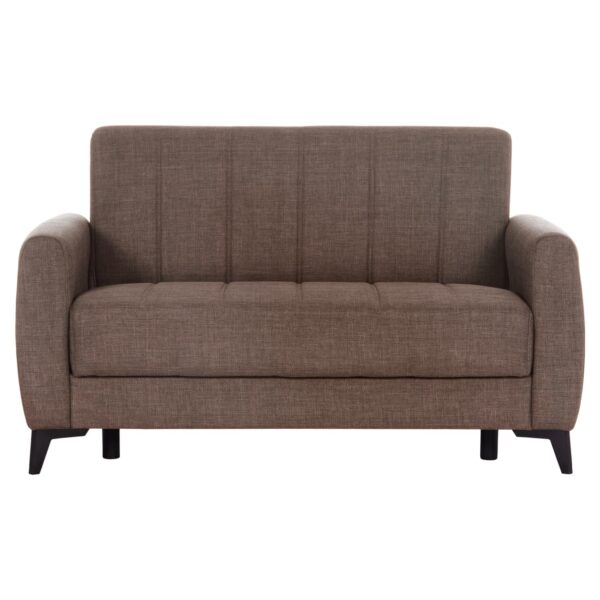 ΚΑΝΑΠΕΣ ΚΡΕΒΑΤΙ ΜΕ ΑΠΟΘ.ΧΩΡΟ ΔΙΘΕΣΙΟΣ NIKKO HM3293.02 ΚΑΦΕ ΥΦΑΣΜΑ 144x75x84Υεκ. - Image 4