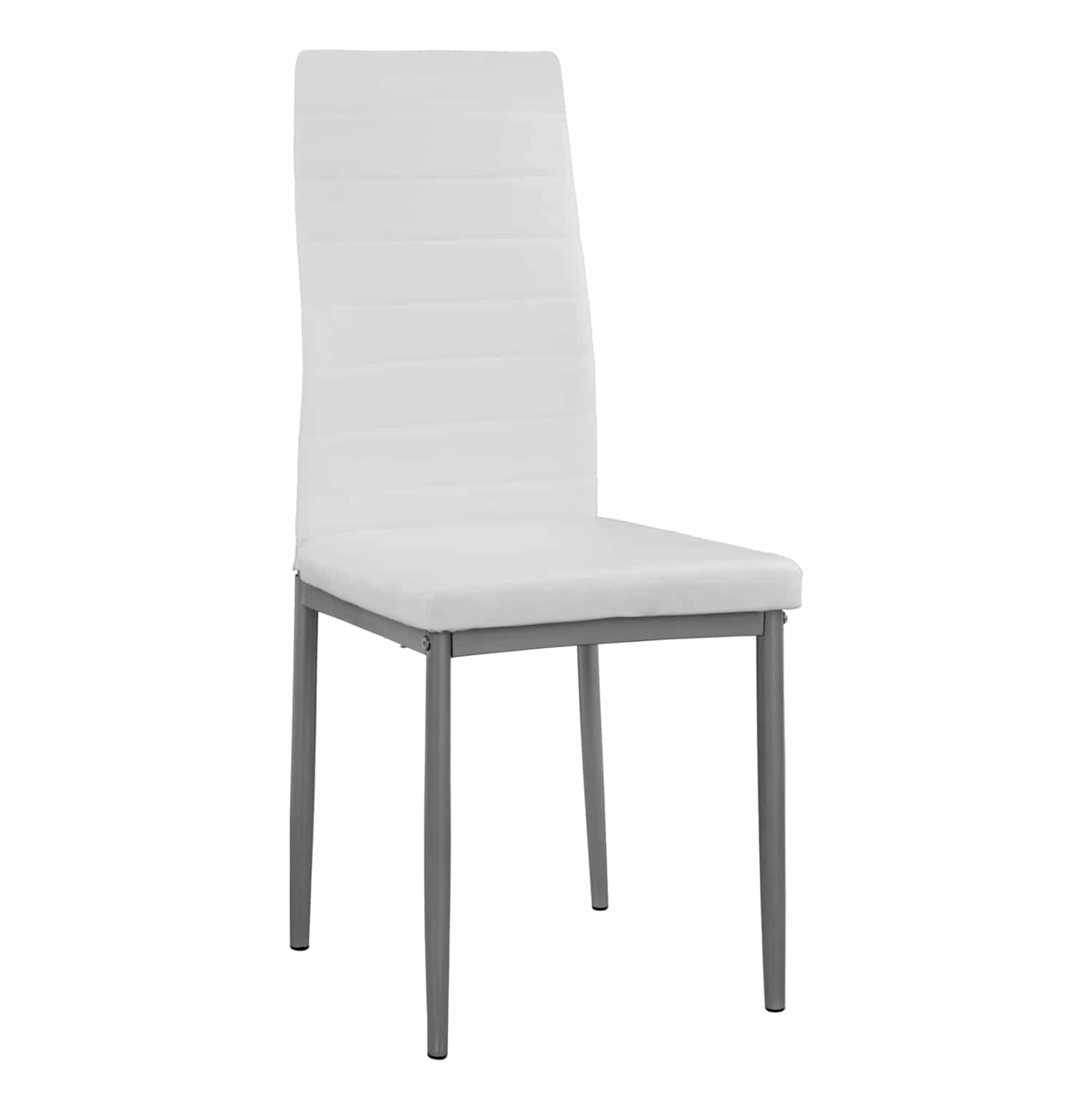 HM0037.11 ΚΑΡΕΚΛΑ ΜΕΤΑΛΛΙΚΗ LADY HM0037.11 ΛΕΥΚΟ PU ΜΕΤΑΛΛΙΚΟ ΣΚΕΛΕΤΟ K/D 40x48x95Y εκ. - Image 1