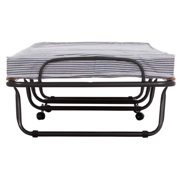 ΚΡΕΒΑΤΙ-ΡΑΝΤΖΟ ΙΤΑΛΙΑΣ NOBLE HM393.01 ΜΕΤΑΛΛΙΚΟ ΜΕ ΡΟΔΕΣ & ΣΤΡΩΜΑ 9εκ ΜΠΛΕ-ΛΕΥΚΟ 80x182x37.5Υεκ. - Image 5