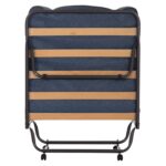 ΚΡΕΒΑΤΙ-ΡΑΝΤΖΟ ΙΤΑΛΙΑΣ NOBLE HM393.02 ΜΕΤΑΛΛΙΚΟ ΜΕ ΡΟΔΕΣ & ΣΤΡΩΜΑ 9εκ ΓΚΡΙ 80x182x37.5Υεκ. - Image 6