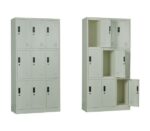 LOCKER 9 Θέσεων Φοριαμός - Ερμάριο, Μέταλλο Βαφή  Άσπρο 90x40x185cm - Image 5