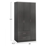 ΝΤΟΥΛΑΠΑ 3ΦΥΛΛΗ ME 2 ΣΥΡΤΑΡΙΑ CAESAR HM340.01 ZEBRANO 89Χ42,5Χ181Υεκ. - Image 2