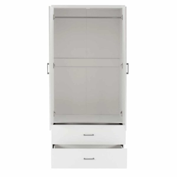 ΝΤΟΥΛΑΠΑ 4ΦΥΛΛΗ REINA ME 4 ΣΥΡΤΑΡΙΑ HM21258 ΜΕΛΑΜΙΝΗ ΣΕ ΛΕΥΚΟ 160x42,5x180,5Υεκ - Image 4