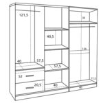 ΝΤΟΥΛΑΠΑ 6ΦΥΛΛΗ BLAKELY HM21235.02 ΜΕΛΑΜΙΝΗ ΧΡΩΜΑ SONAMA 201x43x181Υεκ - Image 3