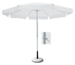 ΟΜΠΡΕΛΑ Σκελετός Αλουμινίου Βαφή Άσπρο - Ύφασμα Άσπρο 3x3m (H 2,6m) - Image 7